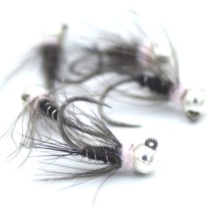 Ninfa jig Killer Grayling con testa in tungsteno per pesca a mosca